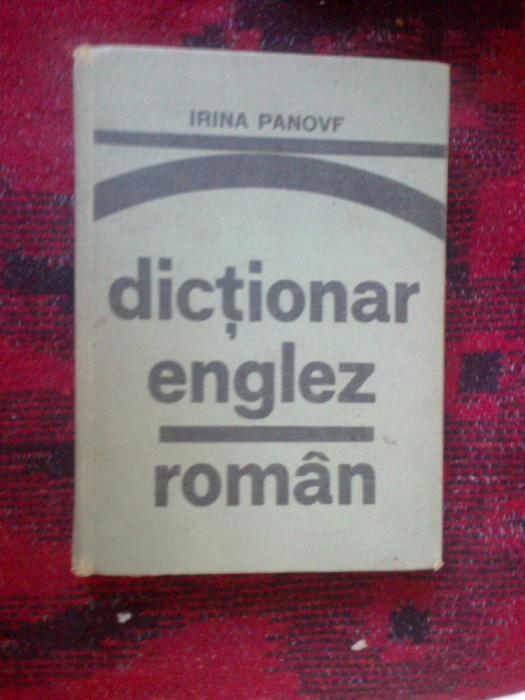 a2d Dictionar englez - roman - Irina Panovf (cartonat)