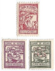 *Romania, lot 1073 cu 3 timbre fiscale de asigurari, 1927-1938, NG/MNH foto