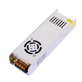 Sursa Alimentare Slim 12V 20A (240W) Metalica CE Contact Electric, Protectie Suprasarcină/Supratensiune/Scurtcircuit, Argintie
