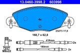ATE 13.0460-3998.2 set placute frana,frana disc