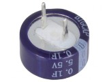 Supercondensator THT 0,1F 5,5V 13,5x6,6mm