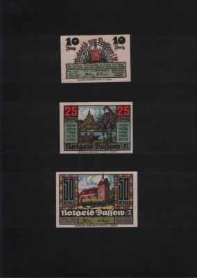 Notgeld Set 10+25+50 pf Dassow foto