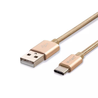 Cablu USB TYPE C 1m auriu 2.4A PLATINUM EDITION V-Tac SKU-8493 foto