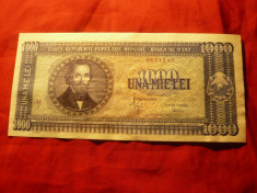 Bancnota 1000 lei 20 sept 1950 RPR , N.Balcescu , cal NC foto