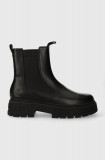 Karl Kani ghete chelsea de piele KK Soho Chelsea Boot femei, culoarea negru, cu platforma, 1120308 KKFWW000327