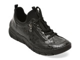 Pantofi RIEKER negri, 55073, din piele ecologica