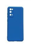 Husa telefon compatibila cu Samsung Galaxy Galaxy S20 FE, Albastru, Cu interior de catifea, 156HT, Silicon, Carcasa