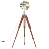 Lampa de podea trepied, 165 cm, lemn masiv de mango
