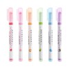 Set 6 markere colorate, varfuri cu diverse modeluri pentru proiecte scolare, arta, Dactylion