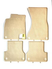 Covorașe cauciuc bej/crem Audi A6 C7/A7 sedan/kombi 2011-2018