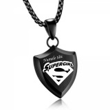 Pandantiv otel negru Supergirl