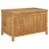 Cumpara ieftin Cutie de depozitare de gradina, 90x52x55 cm, bambus
