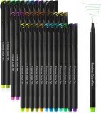 Pixuri pentru planificator de jurnal 3Clors, Markere colorate cu punct fin Pixur, Oem
