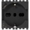 Priza universala + USB tip C 2M Vimar Arke gri antracit 19210.USB