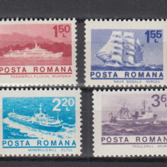 ROMANIA 1974 LP 838 UZUALE II NAVE SERIE MNH