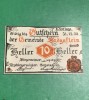 Bancnota Notgeld 10 heller 31 decembrie 1920