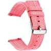 Curea material textil, compatibila Huawei Watch GT 2 42mm, telescoape QR, Flamingo Pink, Very Dream
