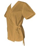 Halat Medical Pe Stil, Tip Kimono Bej cu Elastan, Model Daria - 4XL