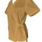 Halat Medical Pe Stil, Tip Kimono Bej cu Elastan, Model Daria - 2XL