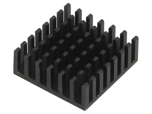 Radiator Aluminiu Negru 27x27x10mm