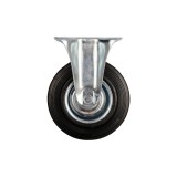 Cumpara ieftin Roata fixa din cauciuc negru 125 x 34 x 155 mm Vorel 87303