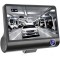 Camera Auto Tripla Fata, Interior, Spate, 4&quot;, Full HD, Design Tip Monitor, Negru