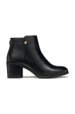 Geox cizme de piele D NEW ASHEEL culoarea negru, cu toc drept, D56FSA 00043 C9999