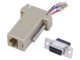 Adaptor D-Sub 9 Pin Mamă la RJ45 Soclu