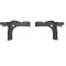 Suport bara protectie, spoiler Renault Kangoo, 05.2021-, montare spate, set (2 buc.), RapidAuto