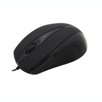 Mouse optic Sirius, cu fir, 800 DPI, interfata USB tip A, negru foto