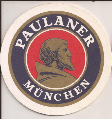 L3 - suport pentru bere din carton / coaster - Paulaner foto