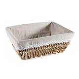 Cos depozitare hartie natur textil bej cm 30 x 23 x 11,5 H