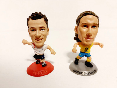 Lot 2 figurine fotbalisti Terry si Olson UEFA Euro 2016, 5cm inaltime foto