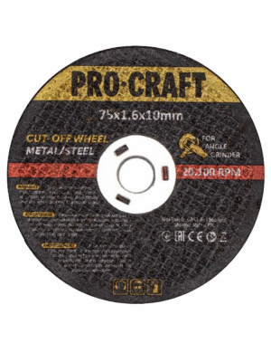 Disc abraziv pentru polizor unghiular, PROCRAFT, PGA12 Innovative ReliableTools foto