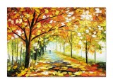 Cumpara ieftin Tablou peisaj pictat manual, Armonia naturii, calmitate, 70x50cm ulei pe panza, superb
