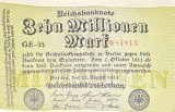 10 Millionen Mark 1923 UNC