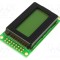 Afișaj LCD alfanumeric STN Positive 8x2 galben DISPLAY ELEKTRONIK