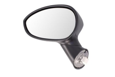 Oglinda usa exterioara Fiat 500 (312), 03.2007-08.2015; Fiat 500, 07.2015-, partea Stanga, reglare electrica; carcasa neagra; incalzit; sticla convex foto
