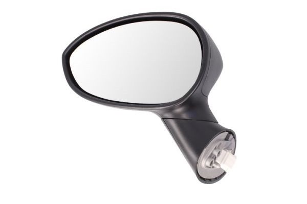 Oglinda usa exterioara Fiat 500 (312), 03.2007-08.2015; Fiat 500, 07.2015-, partea Stanga, reglare electrica; carcasa neagra; incalzit; sticla convex