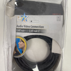 Cablu video SCART - SCART HQ HQB-021 / 2,5m (272)
