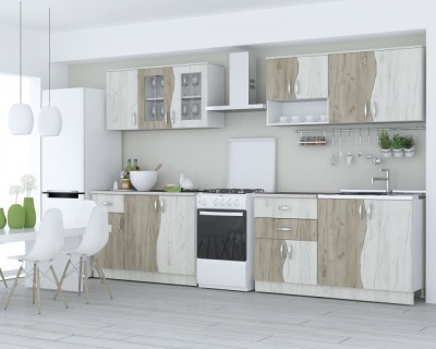 Set Mobila Bucatarie Paula S stejar k001 k002 foto