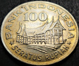 Moneda exotica 100 RUPII (Rupiah) - INDONEZIA / INDONESIA, anul 1978 *cod 2567