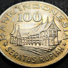 Moneda exotica 100 RUPII (Rupiah) - INDONEZIA / INDONESIA, anul 1978 *cod 2567