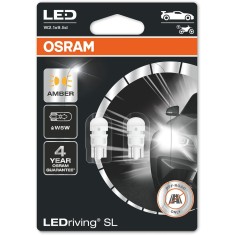 Set 2 becuri auxiliare LED W5W 12V Osram Amber Blister