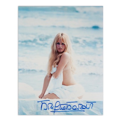 Brigete Bardot, fotografie cu semnătură olografă foto