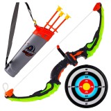 Set tir cu arc, tolba cu 3 sageti si tinta, 25 cm