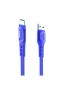 Cablu incarcare telefon USB Type C 5A Konfulon DC30 albastru