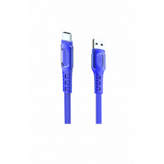 Cablu incarcare telefon USB Type C 5A Konfulon DC30 albastru