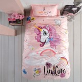 Lenjerie de pat ranforce 100% bumbac - o persoana (pink dreams)