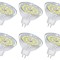 Set 6 becuri LED GU5.3 (MR16) SCNNC, 12V, 5W echivalent cu 50W, alb rece 6000K, 500LM - RESIGILAT